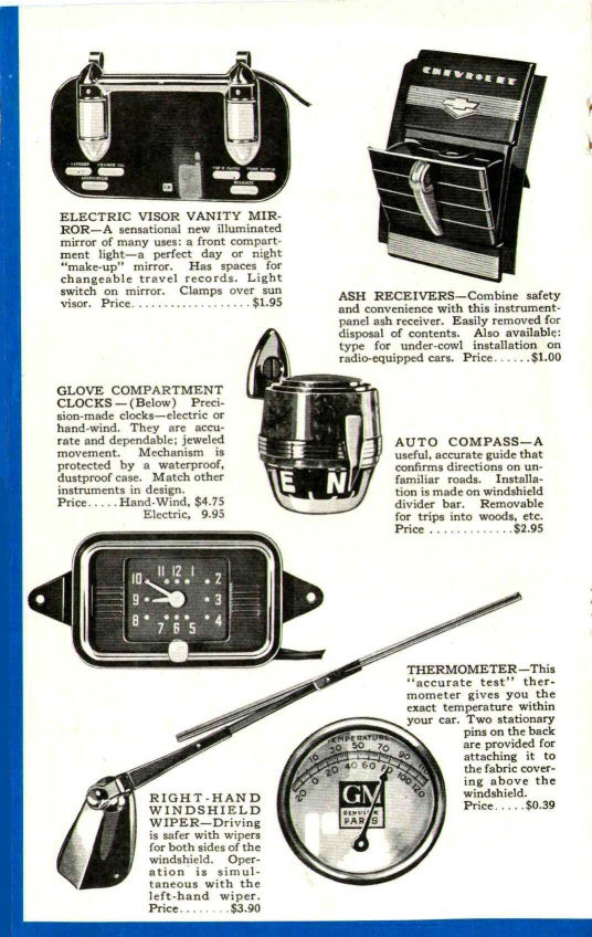 1939 Chevrolet Accessories Booklet Page 17